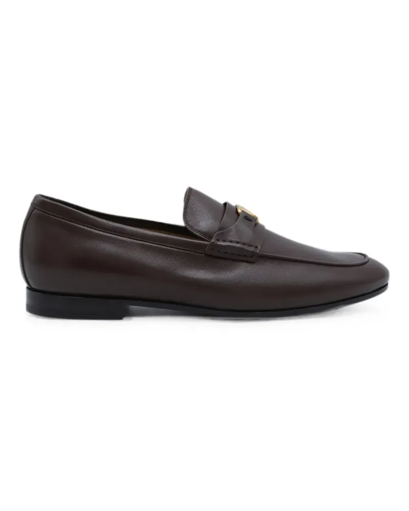 Valentino Garavani VLogo Signature leather loafers - Braun Braun