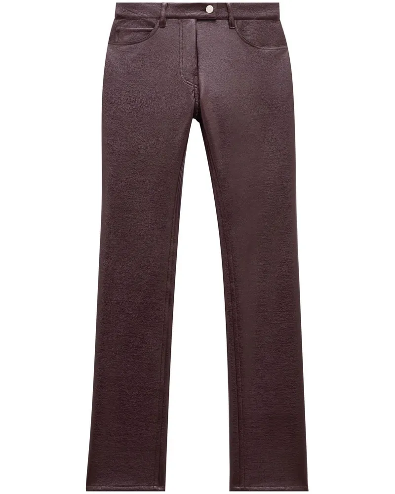 Courrèges Slim-Fit-Hosen - Rot Rot