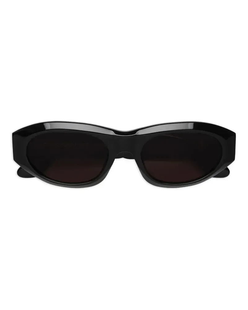RETROSUPERFUTURE Geometrische Sonnenbrille - Schwarz Schwarz