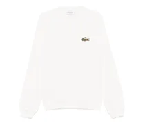 Sweatshirt mit Logo-Patch - Weiß