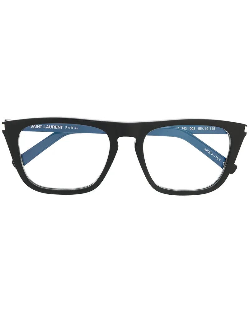 Saint Laurent Brille mit eckigem Gestell - Schwarz Schwarz