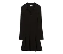 Kurzes Kleid aus Feinstrick - Schwarz