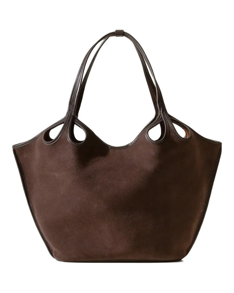 HEREU Escala Schultertasche aus Wildleder - Braun Braun