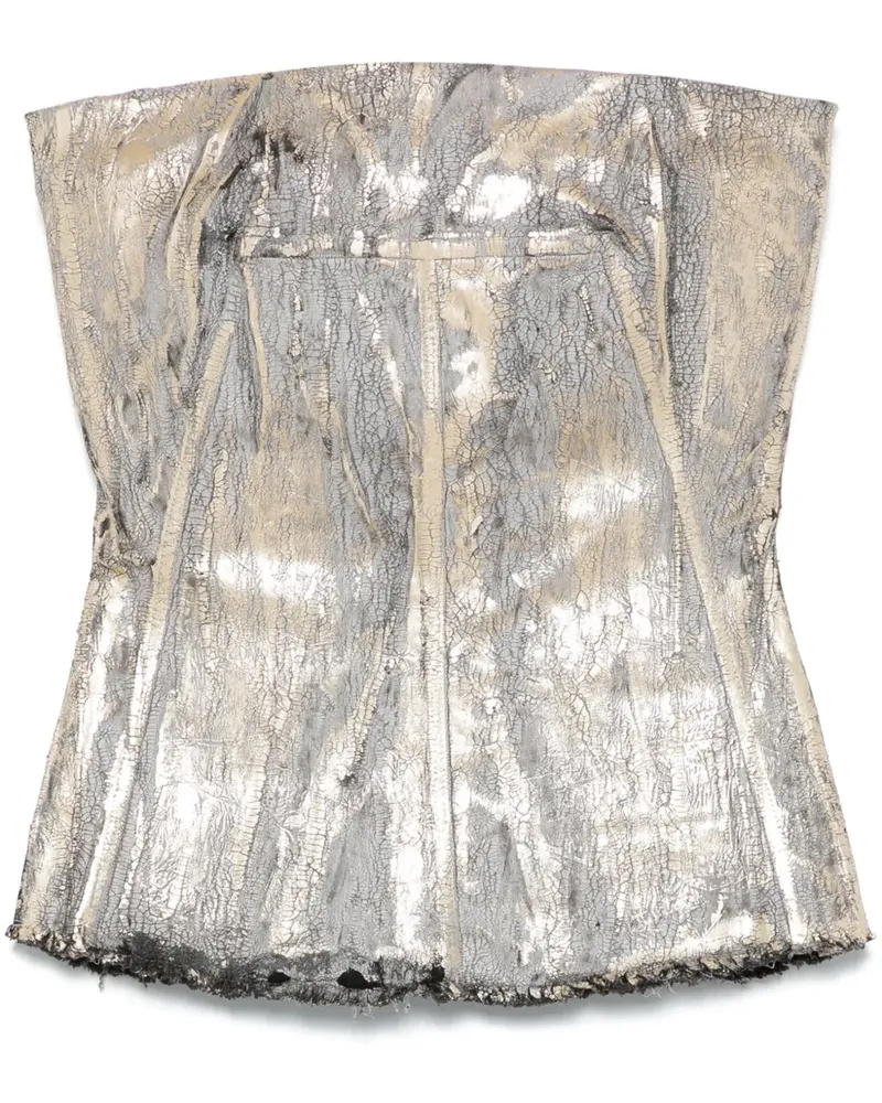Rick Owens Bustier mit Riss-Effekt - Gold Gold