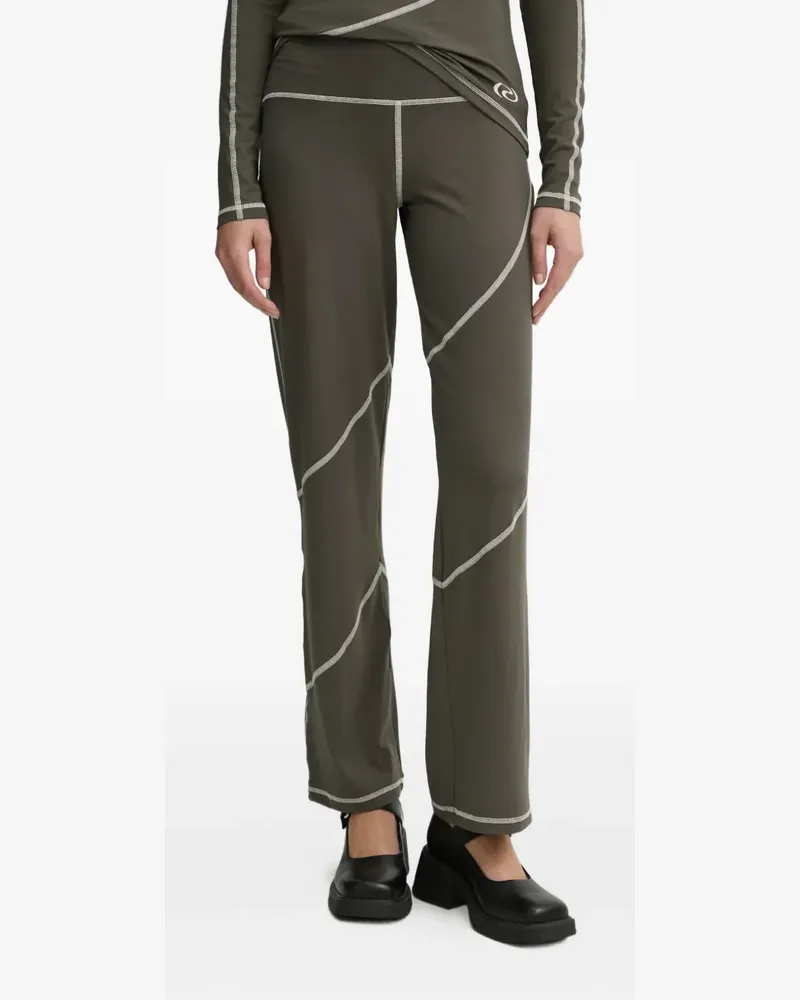 Résumé Hose mit Kontrastnähten - Grün Grün