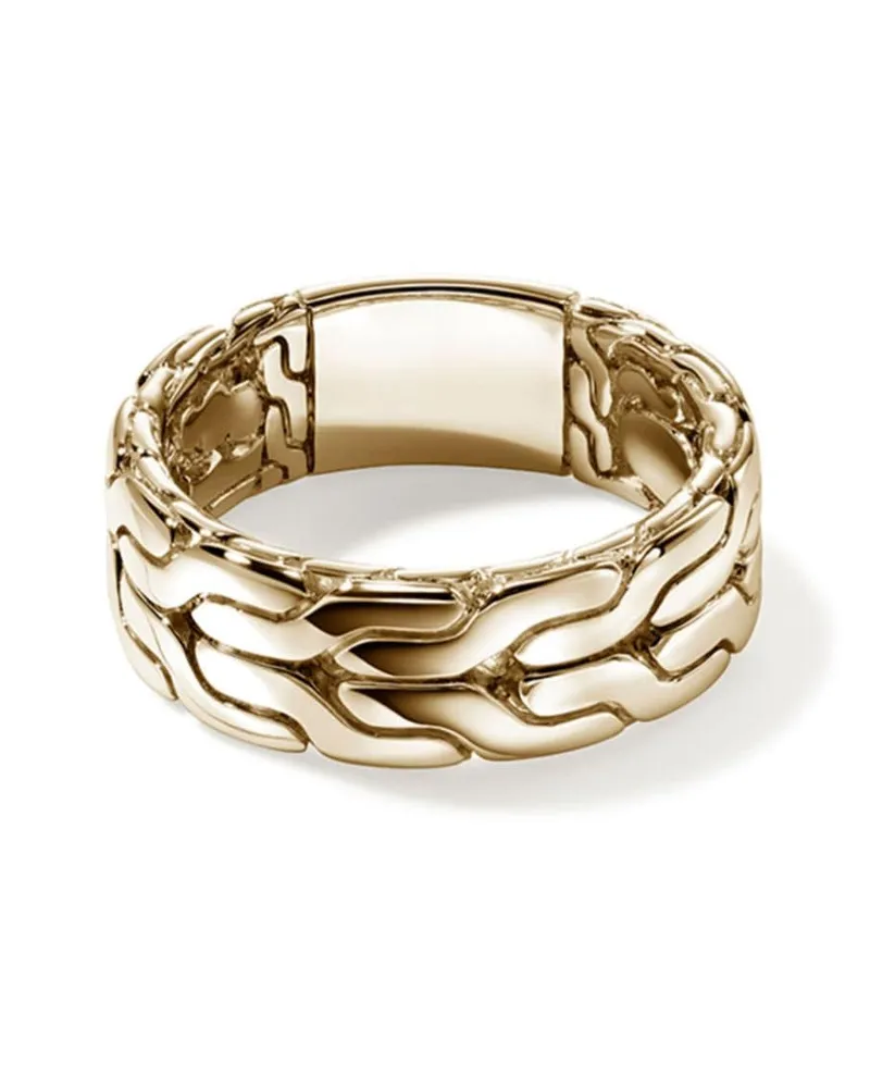 John Hardy 14kt Carved Chain Gelbgoldring Gold