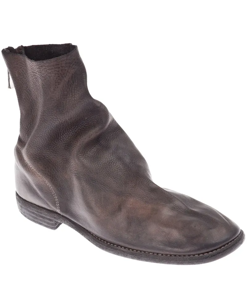 GUIDI Aged boot - Braun Braun