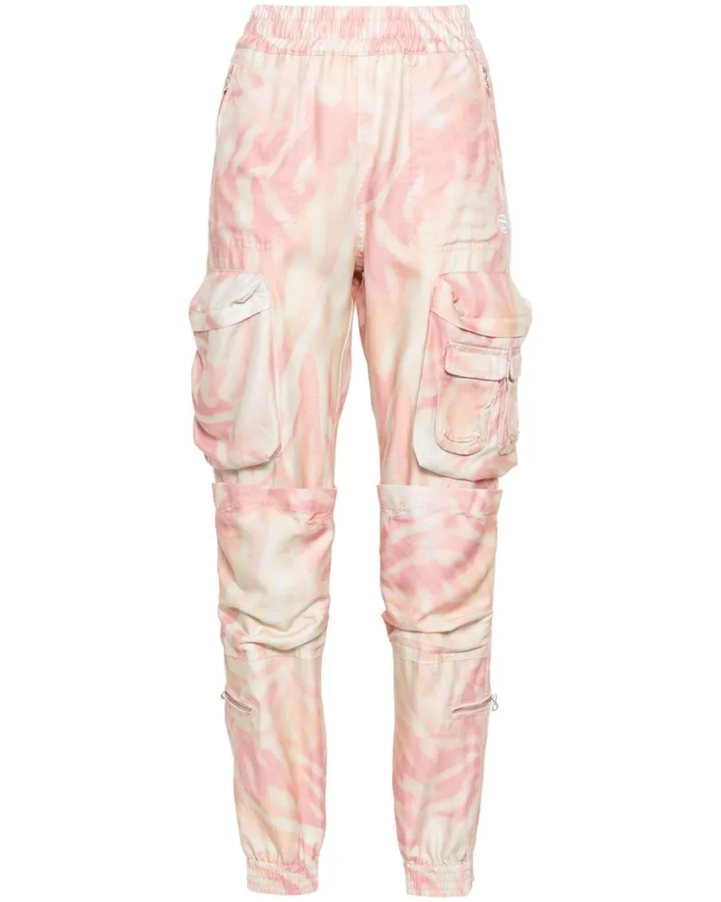 Diesel P-Mirow Hose mit Zebra-Print - Rosa Rosa