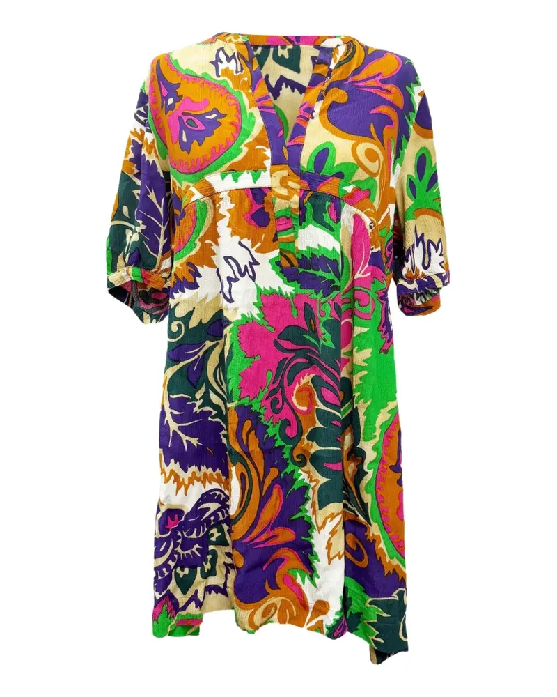 ba&sh Nilly printed gathered dress - Nude Nude