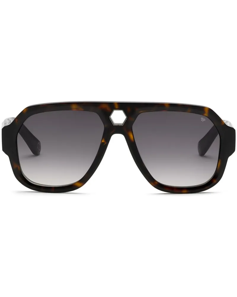 Philipp Plein Starlight Sonnenbrille Braun