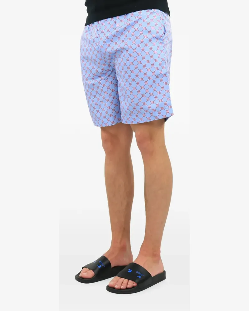 Daily Paper Kali 2 monogram-print shorts - Blau Blau