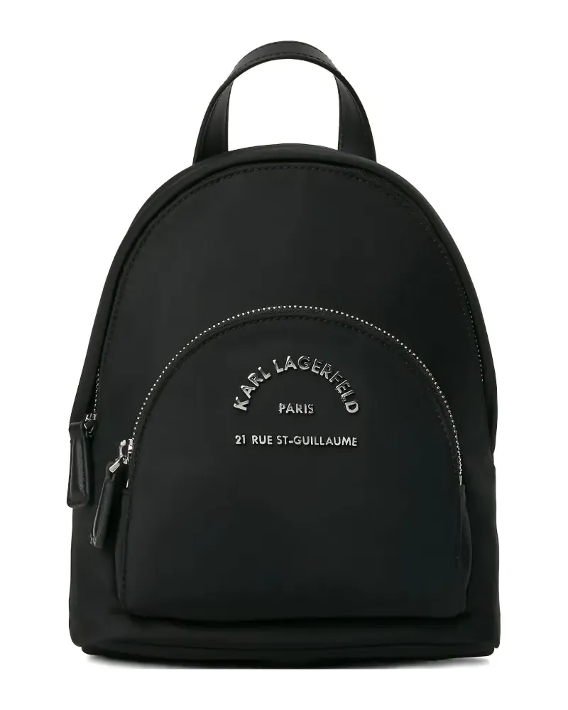 Karl Lagerfeld Kleiner Rue St-Guillaume Rucksack - Schwarz Schwarz