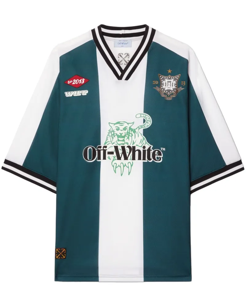 OFF-WHITE Tiger 23 Soccer T-Shirt - Grün Grün