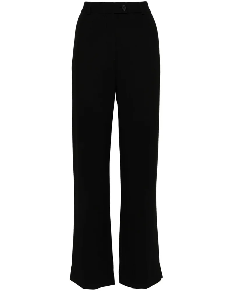 Totême Gerade Hose mit Bügelfalten - Schwarz Schwarz