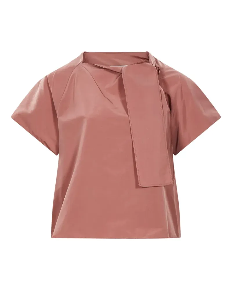 Max Mara Bluse mit Raglanärmeln und Schleife - Rosa Rosa