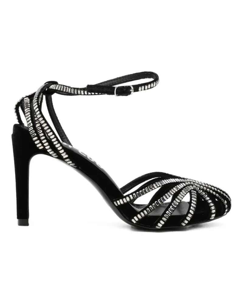 Bibi Lou Römersandalen mit Kristallen - Schwarz Schwarz