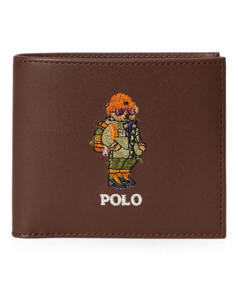Ralph Lauren Portemonnaie mit Polo Bear - Braun Braun
