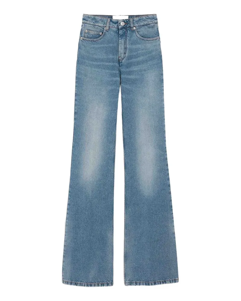 AMI Paris flared high-waist trousers - Blau Blau