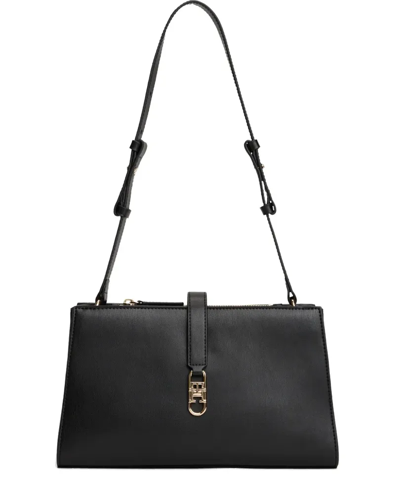 Tommy Hilfiger logo-plaque shoulder bag - Schwarz Schwarz