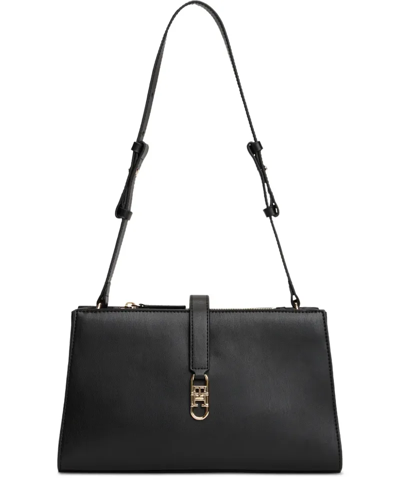 Tommy Hilfiger logo-plaque shoulder bag - Schwarz Schwarz