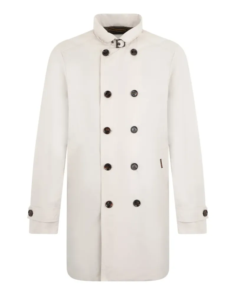 MOORER Zweireihiger Trenchcoat - Weiß Weiß