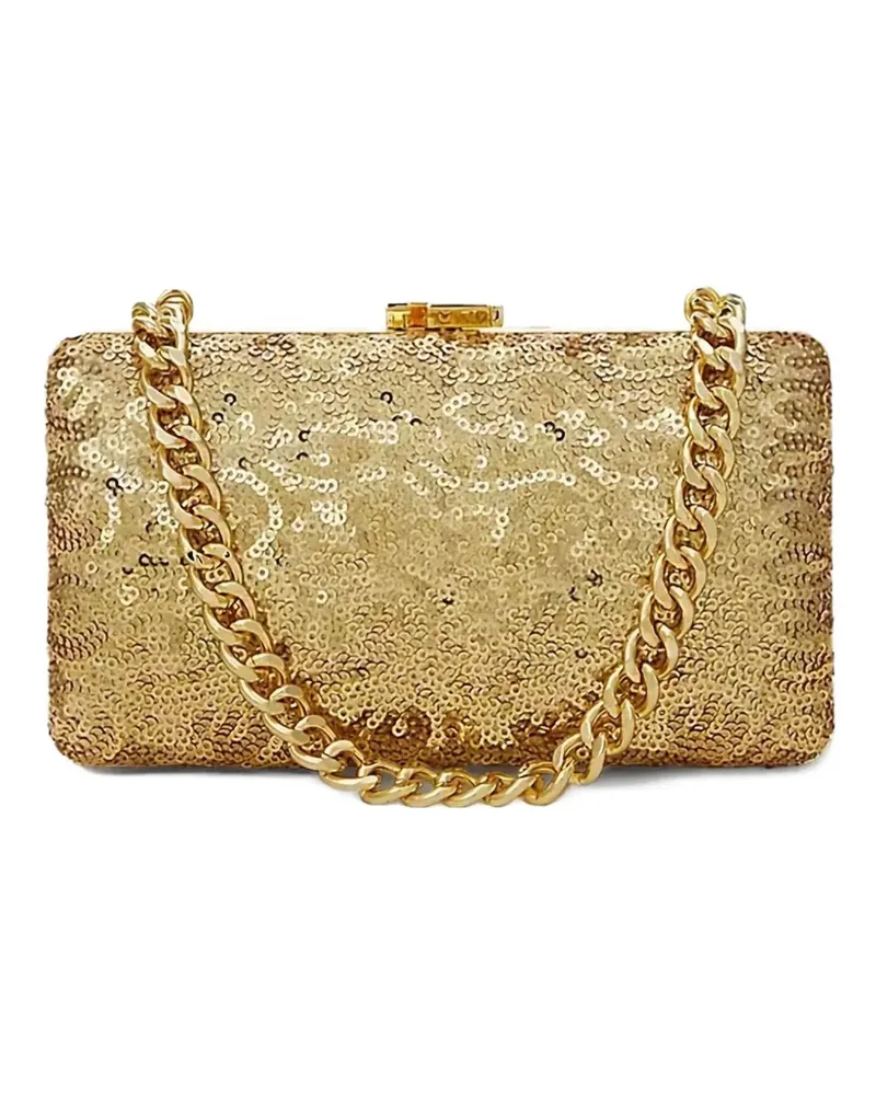 Ralph Lauren sequin chain-strap mini bag - Gold Gold