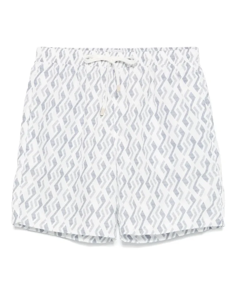 Eleventy Badeshorts mit geometrischem Print - Blau Blau
