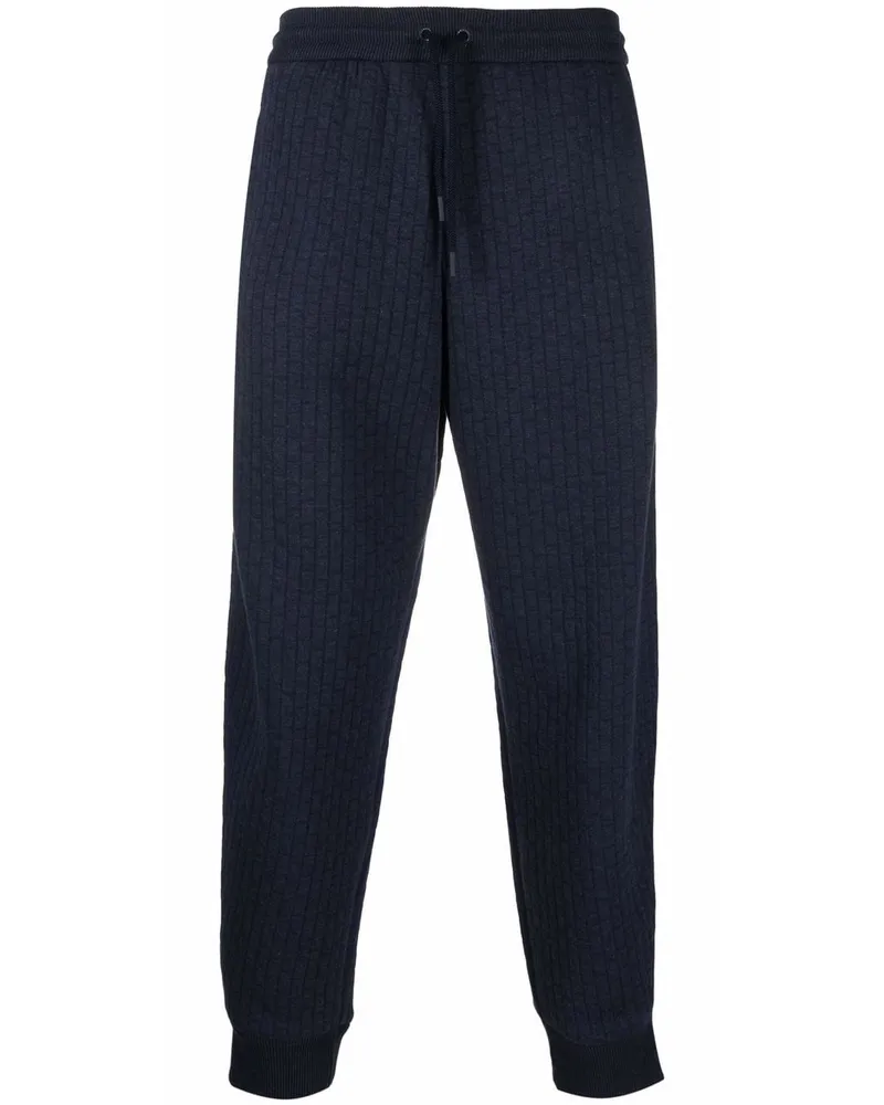 Giorgio Armani Gerippte Hose mit Streifen - Blau Blau
