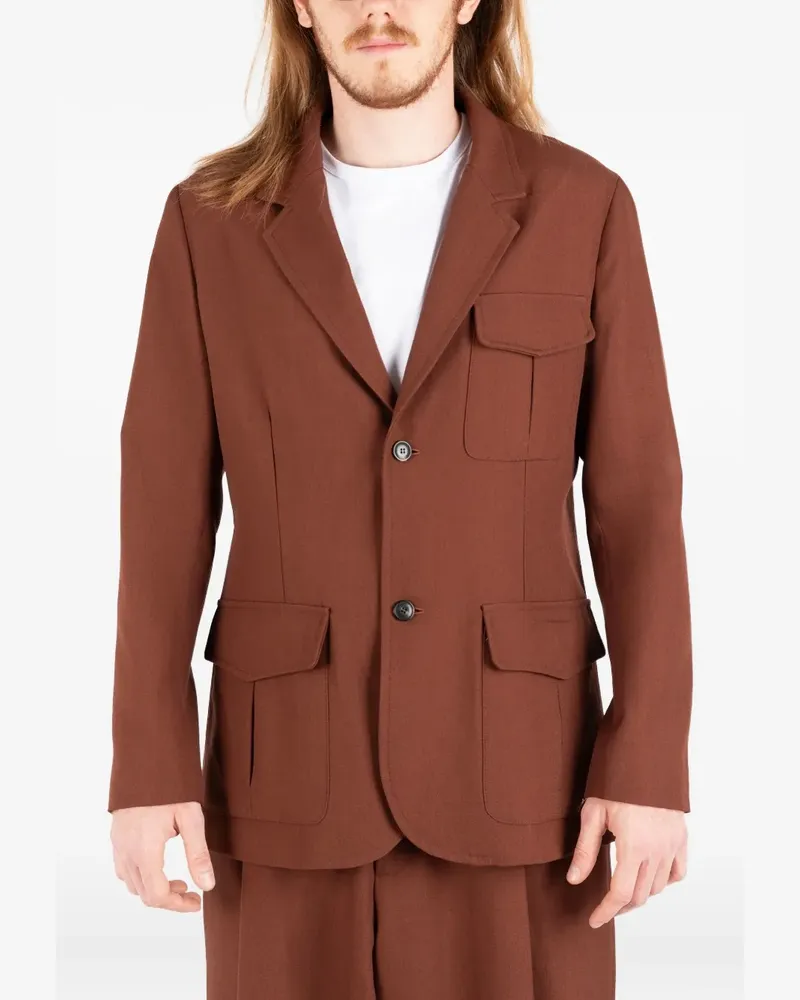 Société Anonyme Geknöpfte Jacke mit aufgesetzten Taschen - Braun Braun