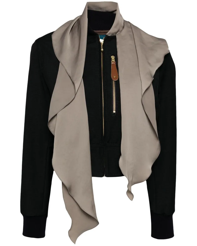 kolor Cropped-Jacke mit Schaldetail - Blau Blau