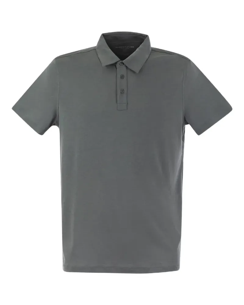 Majestic Kurzärmeliges Poloshirt - Grau Grau