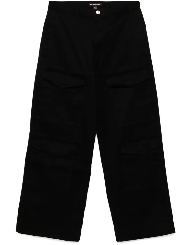 Michael Kors Cargohose mit weitem Bein - Schwarz Schwarz