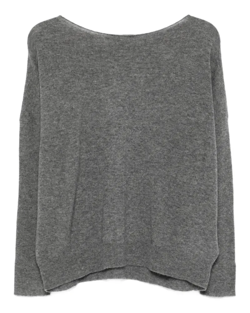 philo-sofie Kaschmirpullover mit U-Boot-Ausschnitt - Grau Grau