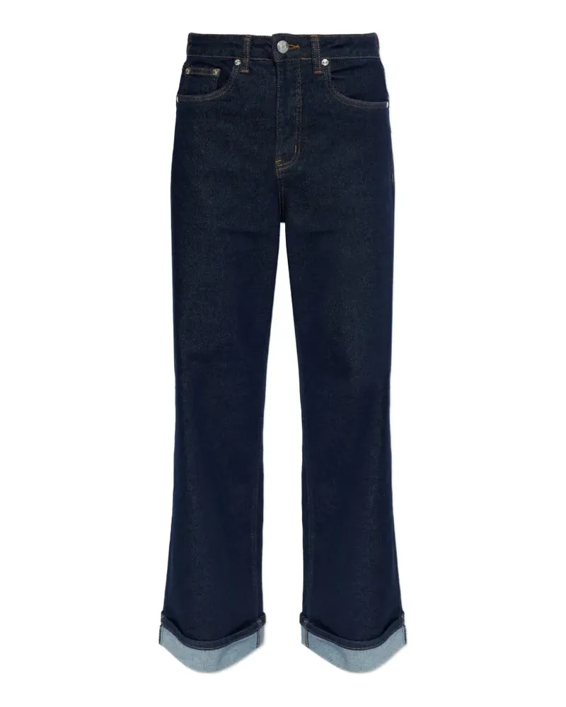Gestuz cuffed jeans - Blau Blau