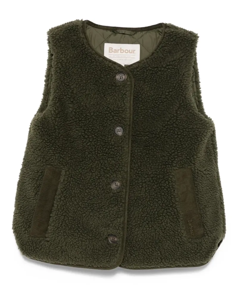 Barbour Geknöpfte Fleeceweste - Grün Grün