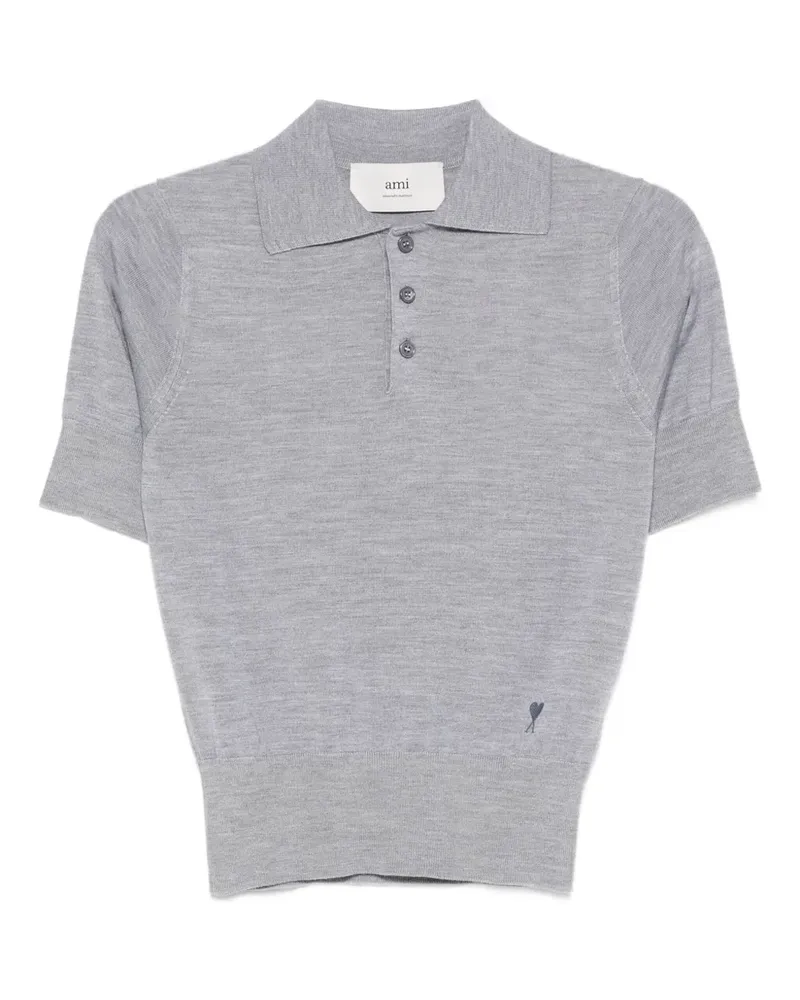 AMI Paris Klassisches Poloshirt - Grau Grau