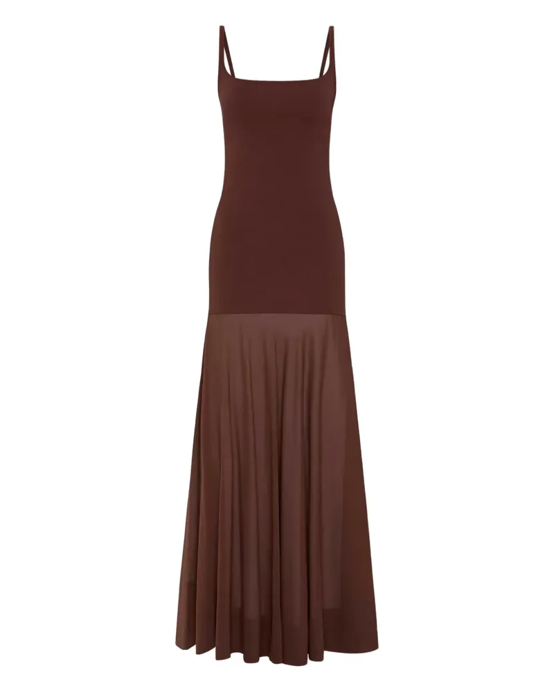 St. Agni circle hem maxi dress - Braun Braun