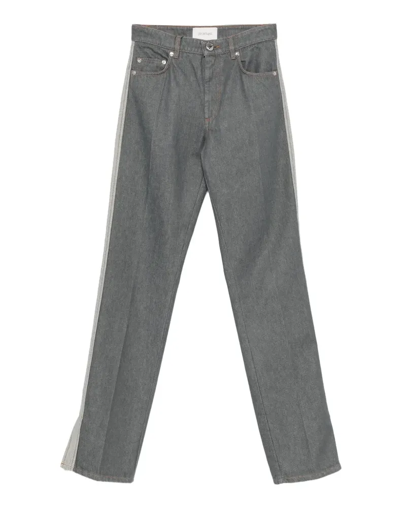 SPORTMAX Jeans mit seitlichen Streifen - Grau Grau