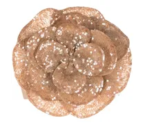 Cropped-Top mit Blumenapplikation