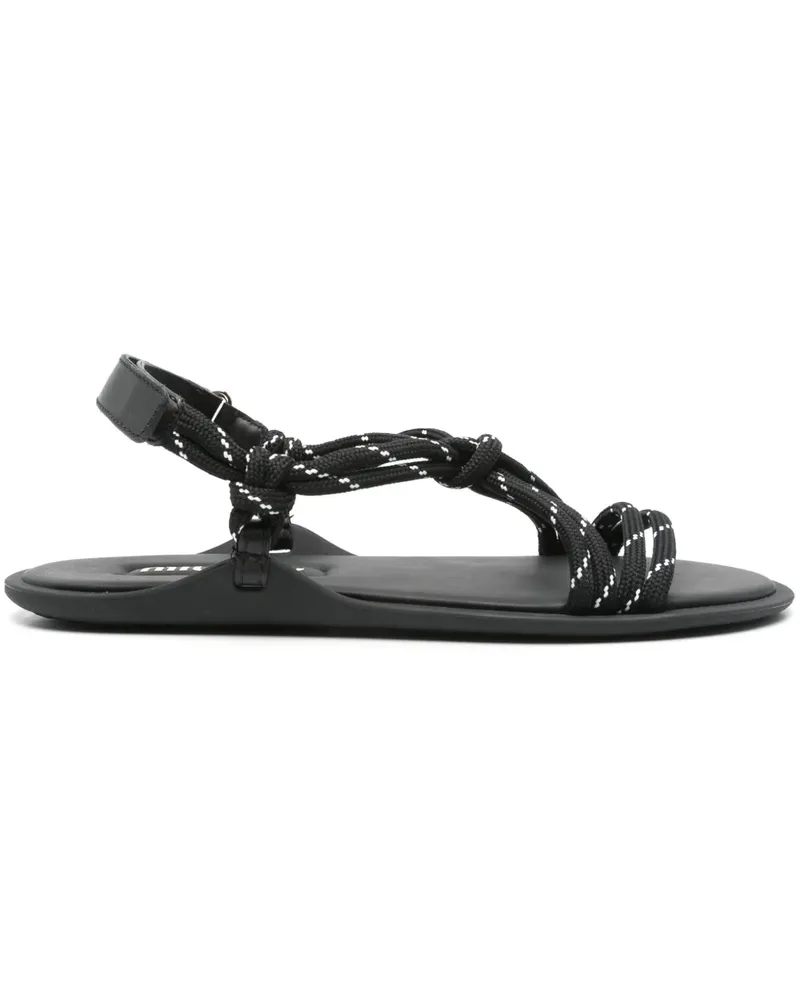 Miu Miu Nastro Sandalen - Schwarz Schwarz