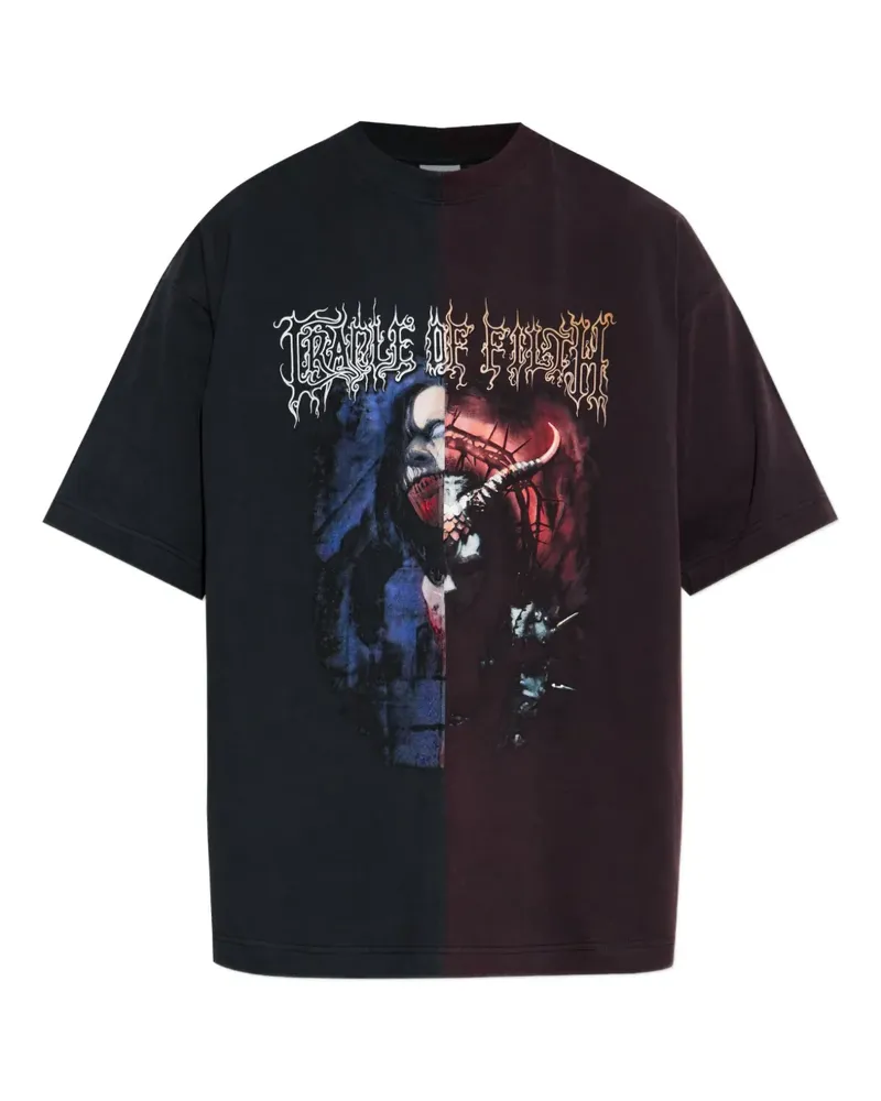 VETEMENTS T-Shirt mit grafischem Print - Schwarz Schwarz