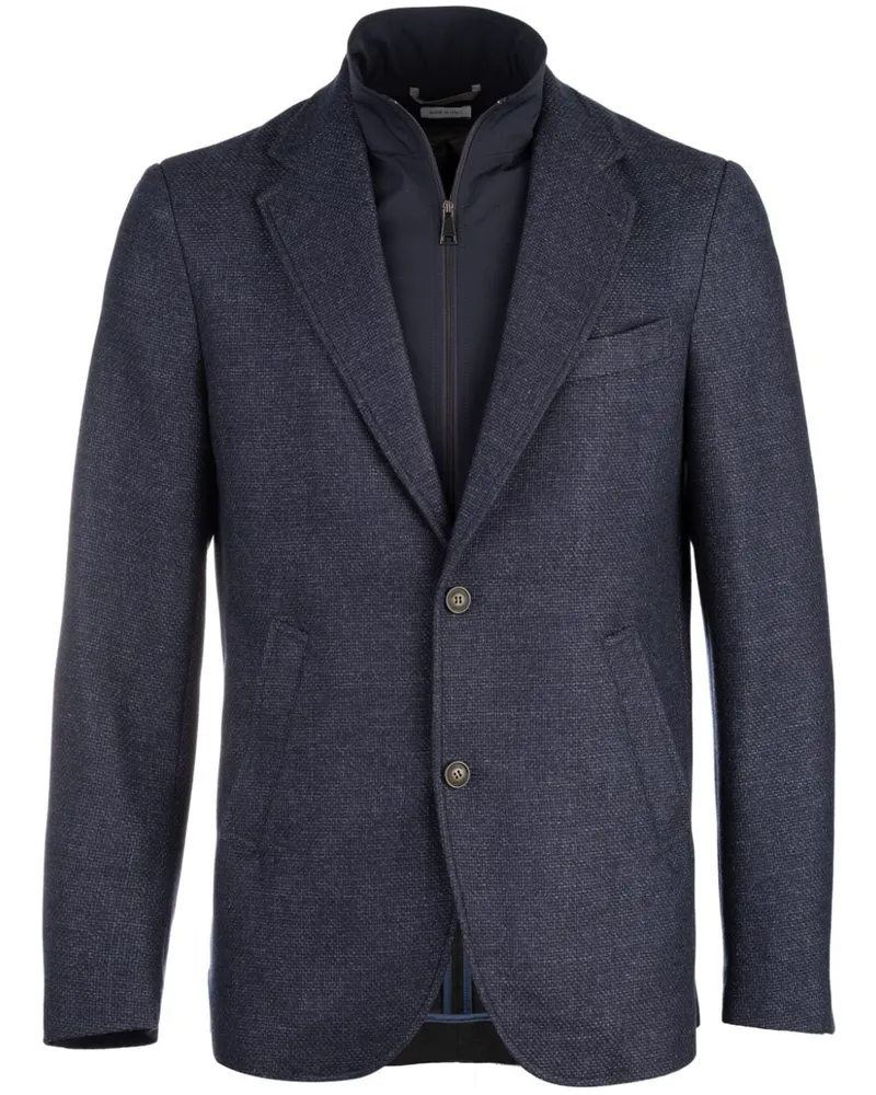 Norwegian Wool Klassischer Blazer Blau