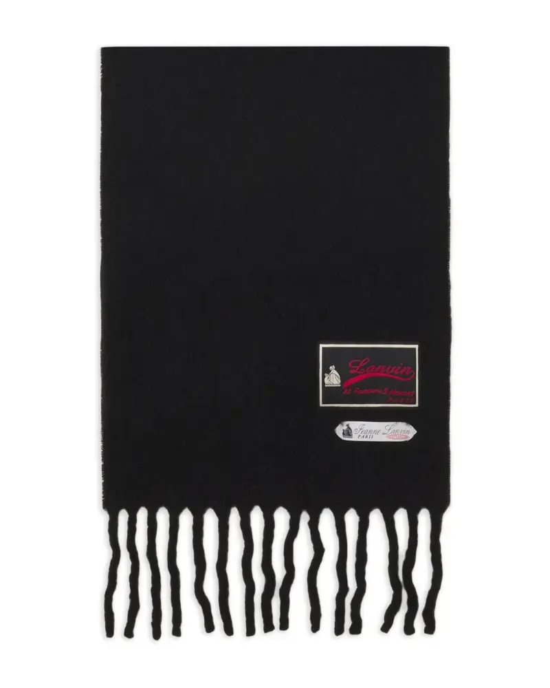 Lanvin Schal mit Fransen - Schwarz Schwarz