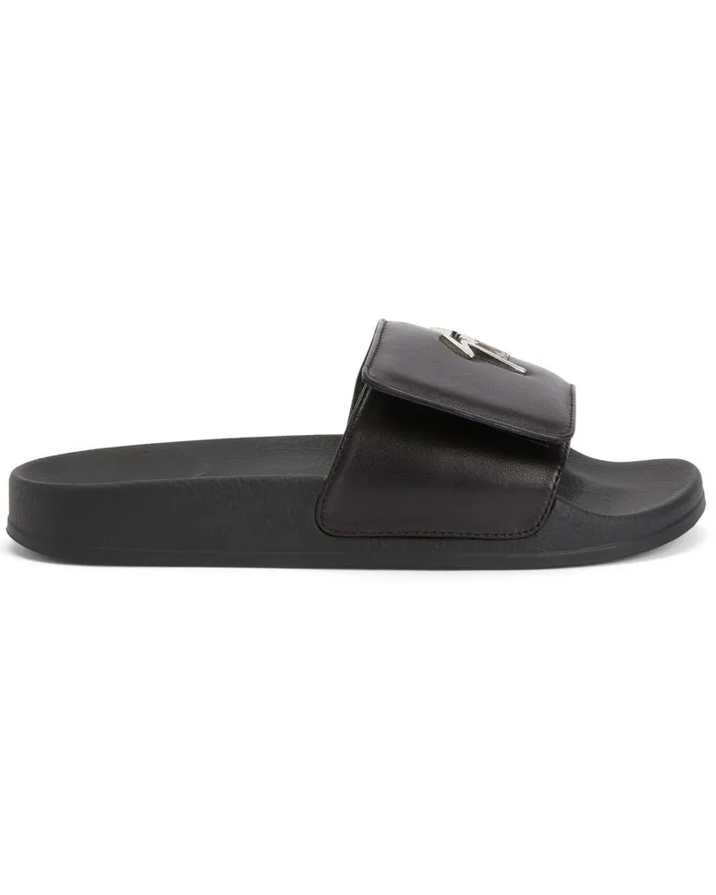 Giuseppe Zanotti New Brett Pantoletten - Schwarz Schwarz