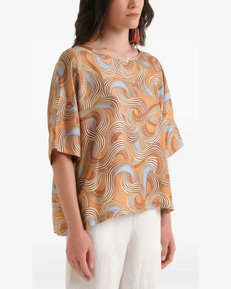Maliparmi printed silk shirt - Braun Braun