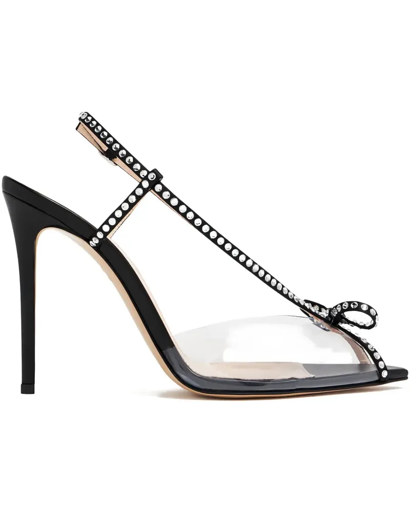 Andrea Wazen Verzierte Kay Sandalen 105mm - Schwarz Schwarz