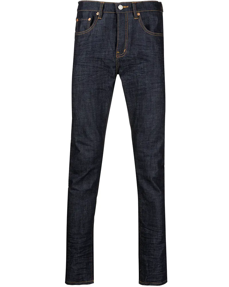 PURPLE BRAND Klassische Slim-Fit-Jeans - Schwarz Schwarz