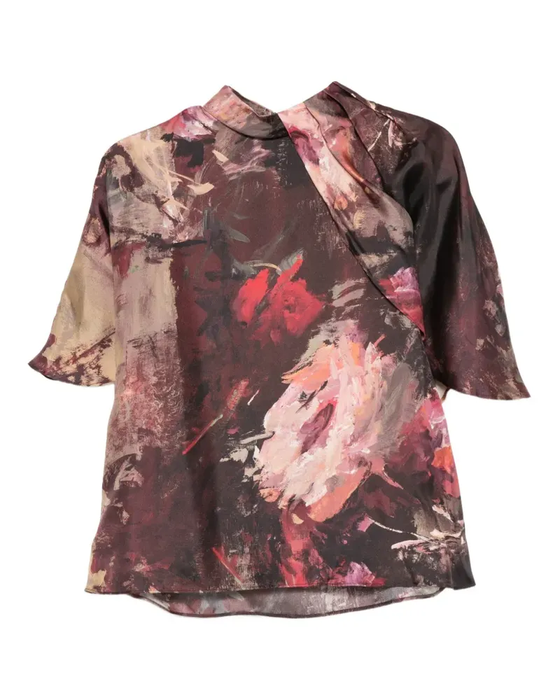Antonio Marras Drapierte Bluse mit Print - Rot Rot