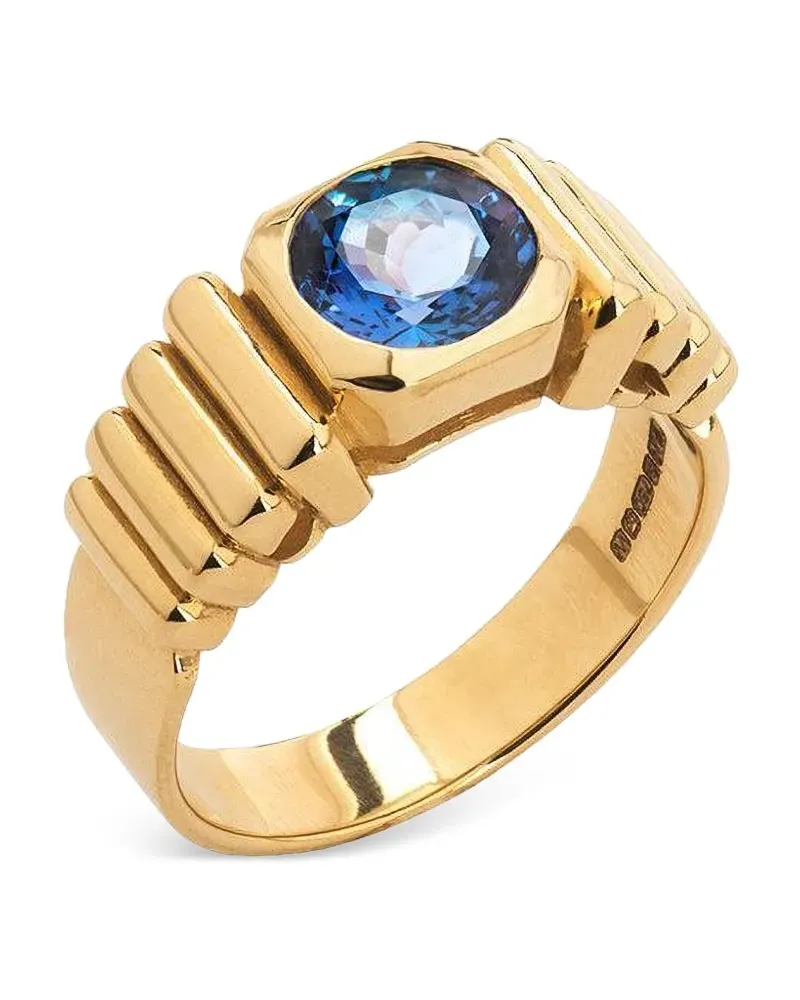 Vans 18kt Van Inca Gelbgold-Siegelring mit Tansanit Gold