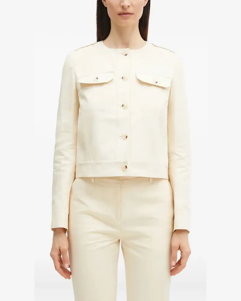 Kenzo Kragenlose Jacke - Nude Nude